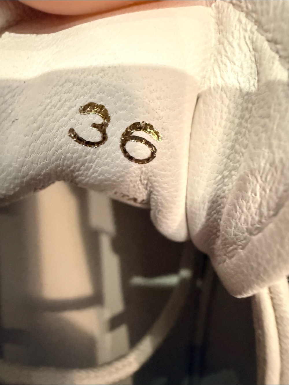 The Row White Canvas Lace-Up Sneakers with Dark Trim - Picture 3 of 5